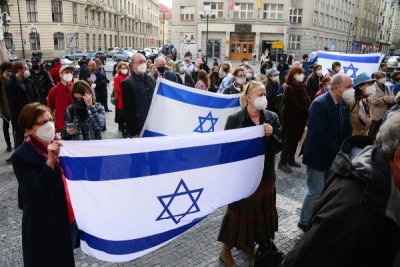 Demonstrace na podporu Státu Izrael